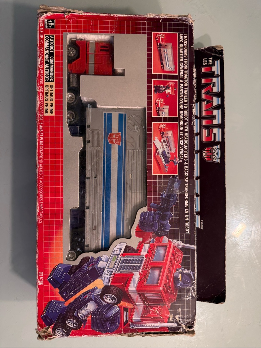 1984 G1 Optimus Prime Canadian Bilingual Pre-Rub Era Vintage Takara Boxed